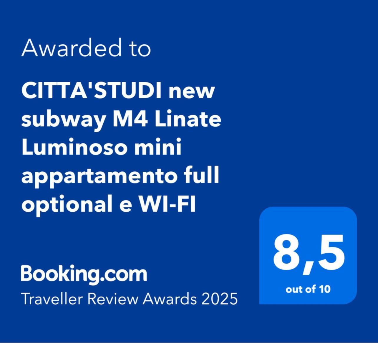 Citta Studi M4 Subway Linate, City Center 10 Min, Luminoso Appartamento Full Optional Wi-Fi Mediolan Zewnętrze zdjęcie